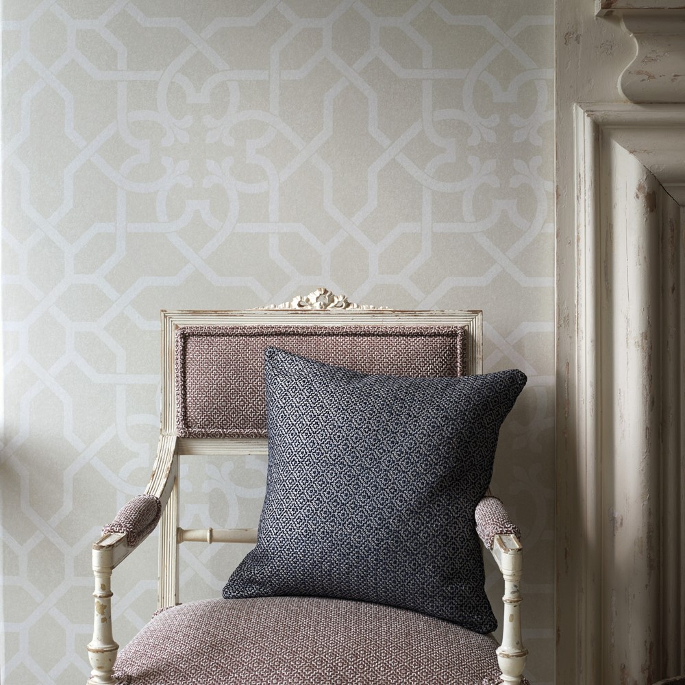 Mawton Wallpaper 216418 by Sanderson in Chalk Ivory White